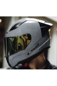 LS2 Rapıd 2 Race Nardo Gri Fullface Motosiklet Kaskı Gold Camlı thumbnail 3