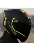LS2 RAPID 2 RACE EXTRA MAT NEON SARI FULLFACE MOTOSİKLET KASKI thumbnail 4