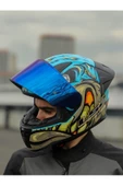 LS2 RAPID 2 RACE NEO MAVİ-MOR KASK - 1