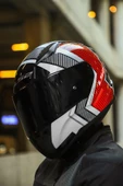 LS2 RAPID 2 EXTRA BEYAZ KIRMIZI KASK - 1