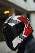 LS2 RAPID 2 EXTRA BEYAZ KIRMIZI KASK - 5