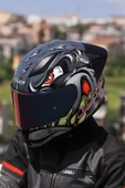 LS2 RAPID 2 RACE SPOX GRİ-KIRMIZI KASK - 4