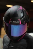 LS2 Rapıd 2 Race Palımnesıs Mat Siyah-pembe Kask - 6