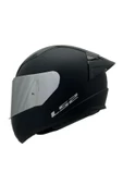 LS2 Rapıd 2 Race Mat Siyah Kapalı Motosiklet Kaskı Gri Camlı - 1