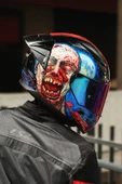 LS2 RAPID 2 RACE ZOMBIE SİYAH-KIRMIZI KASK - 8