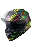 LS2 Storm 2 Power Mat Siyah-gökkuşağı Kask - 2