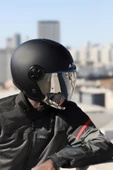 LS2 CLASSY MAT SİYAH KASK GRİ CAM - 2