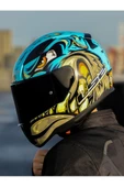 LS2 Rapid 2 Neo Race Full Face Motosiklet Kaskı Şeffaf Siyah Vizörlü - 4