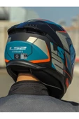 LS2 STREAM 2 ROAD MAT SİYAH-GRİ-MAVİ-KIRMIZI KASK - 4