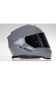LS2 Storm 2 Nardo Gri Kapalı Motosiklet Kaskı Siyah Camlı thumbnail 2