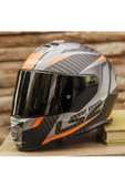 LS2 Storm 2 Racer Full Face Motosiklet Kaskı Siyah Vizörlü thumbnail 5