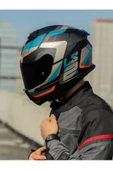 LS2 STREAM 2 ROAD MAT SİYAH-GRİ-MAVİ-KIRMIZI KASK thumbnail 6