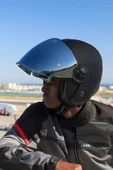 LS2 CLASSY MAT SİYAH KASK GRİ CAM - 1