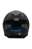 LS2 Stream 2 Road Full Face Motosiklet Kaskı  Gri Siyah - 4