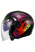 LS2 CLASSY PALM SİYAH KASK - 2