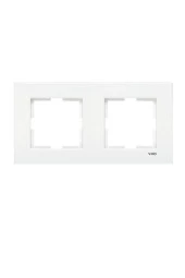 Viko Karre Sıva Altı İkili Anahtar Çerçevesi Beyaz thumbnail 1