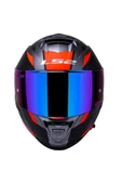 LS2 Storm 2 Racer Full Face Motosiklet Kaskı Şeffaf Gökkuşağı Vizörlü - 2