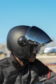 LS2 CLASSY MAT SİYAH KASK GRİ CAM - 5