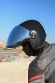 LS2 CLASSY MAT SİYAH KASK GRİ CAM - 7