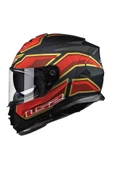 LS2 STORM 2 FOGGY MAT SİYAH-KIRMIZI KASK XXL - 1