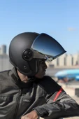 LS2 CLASSY MAT SİYAH KASK GRİ CAM - 4