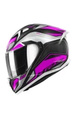 Givi Gıvı 50.8 Brave Lady Mat Siyah-gri-pembe Kask - 1
