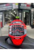 LS2 Storm 2 Faster Kırmızı-Siyah Full Face Motosiklet Kask - 2