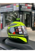 LS2 Storm 2 Dodger Mat Siyah-Neon Sarı Full Face Motosiklet Kask - 1