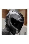 LS2 Storm 2 Faster Full Face Motosiklet Kaskı Şeffaf Siyah Vizörlü thumbnail 2