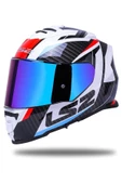 LS2 Storm 2 Racer Mavi-kırmızı Kask thumbnail 2