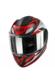 Givi Gıvı 50.8 Brave Mat Siyah-tıtanıum-kırmızı Kask - 1