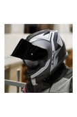 LS2 Storm 2 Faster Full Face Motosiklet Kaskı Şeffaf Siyah Vizörlü thumbnail 5