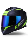 LS2 Storm 2 Nerve Mat Siyah-neon Sarı Kask - 2
