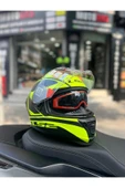 LS2 Storm 2 Dodger Mat Siyah-Neon Sarı Full Face Motosiklet Kask - 4