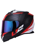 LS2 Storm 2 Nerve Mat Siyah-kırmızı Kask thumbnail 1