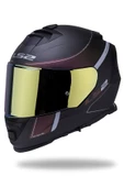LS2 Storm Velvet Mat Siyah-gökkuşağı Kask - 2