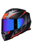 LS2 Storm 2 Racer Mat Tıtanıum-turuncu Kask - 2