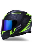 LS2 Storm 2 Nerve Mat Siyah-neon Sarı Kask - 1