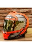 LS2 Storm Faster Mat Kırmızı tıtanıum Kask - 1