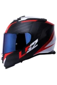 LS2 Storm 2 Nerve Mat Siyah-kırmızı Kask thumbnail 1