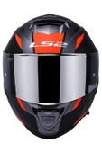 LS2 Storm 2 Racer Mat Tıtanıum-turuncu Kask thumbnail 6
