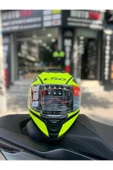 LS2 Storm 2 Dodger Mat Siyah-Neon Sarı Full Face Motosiklet Kask - 2