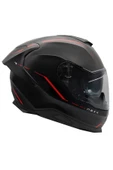 Nexx Y.100R REACT MAT SİYAH-KIRMIZI KASK L - 3