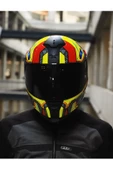 Nexx SX.100 GIGABOT KIRMIZI SARI KASK thumbnail 3