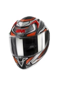 Givi 50.9 Atomıc Mat Siyah-gri-kırmızı Kask (SİYAH CAM ŞEFFAF CAM PINLOCK CAMI) - 1