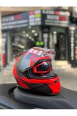 LS2 Storm 2 Faster Kırmızı-Siyah Full Face Motosiklet Kask - 4