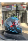 LS2 Storm 2 Racer Mat Mavi Full Face Kask - 1