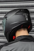 Givi 50.8 Mat Siyah Kask ( Sarı Şeffaf Cam ) thumbnail 3