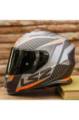 LS2 Storm 2 Racer Full Face Motosiklet Kaskı Siyah Vizörlü thumbnail 6