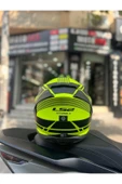 LS2 Storm 2 Dodger Mat Siyah-Neon Sarı Full Face Motosiklet Kask - 5